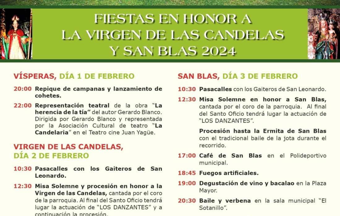Fiestas en honor a la vírgen de las Candelas y San Blas" en San Leonardo de Yagüe. Tursoria