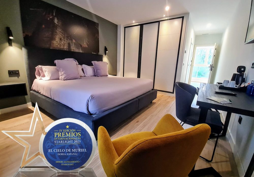 FIMAGEN EXTERIOR HOTEL DESDE LA CARRETERAIMAGEN EXTERIOR NOCTURNA HOTEL cielo de muriel. Tursoria