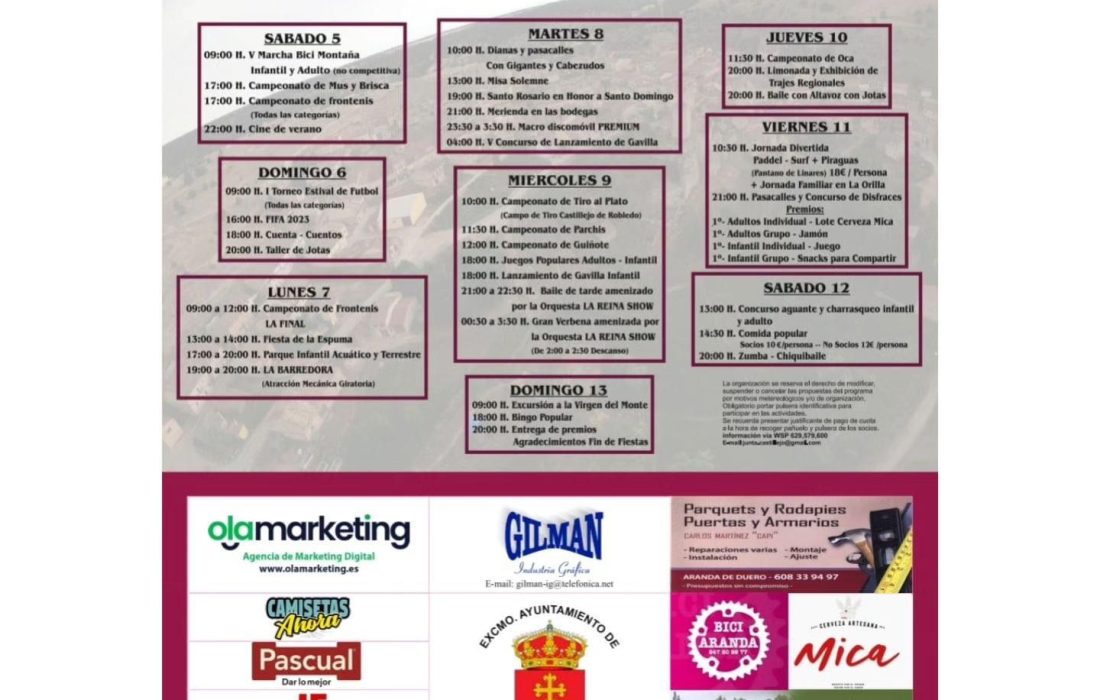 Tursoria. Fiesta santo domingo de Guzman en Castillejo de robledo