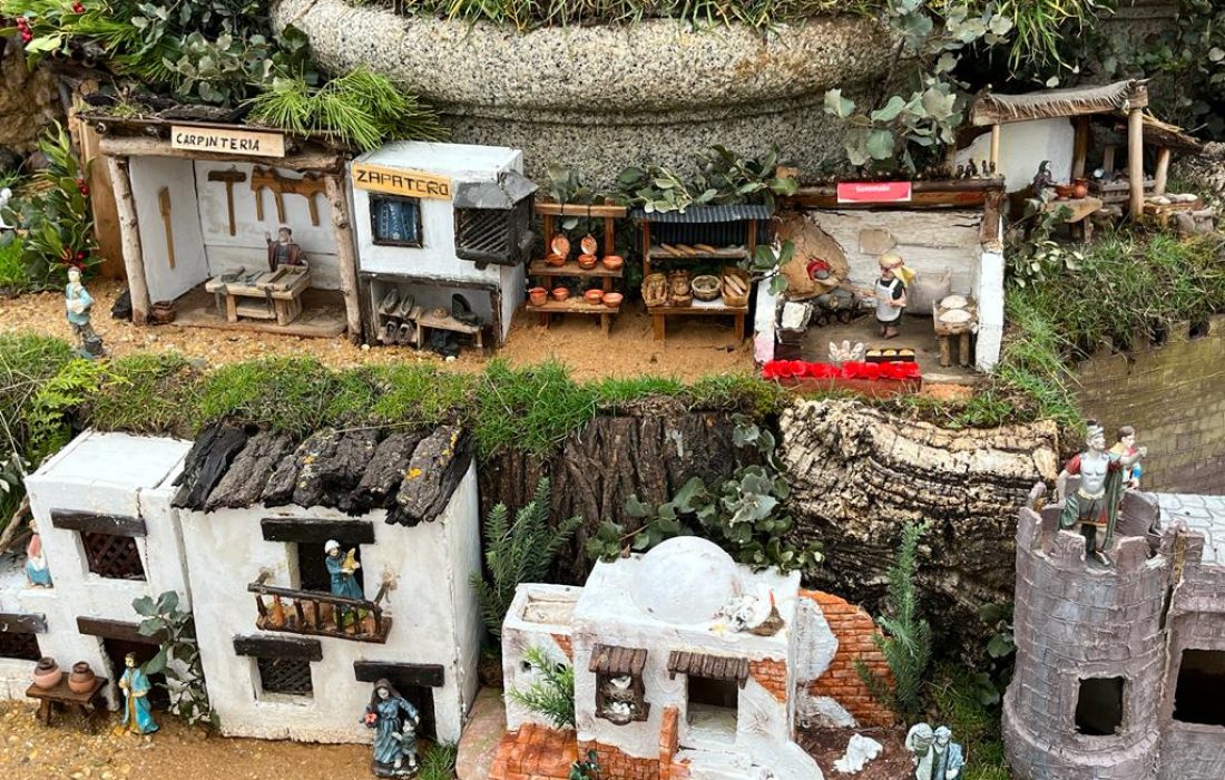 Belen en Monteagudo de las vicarías. tursoria