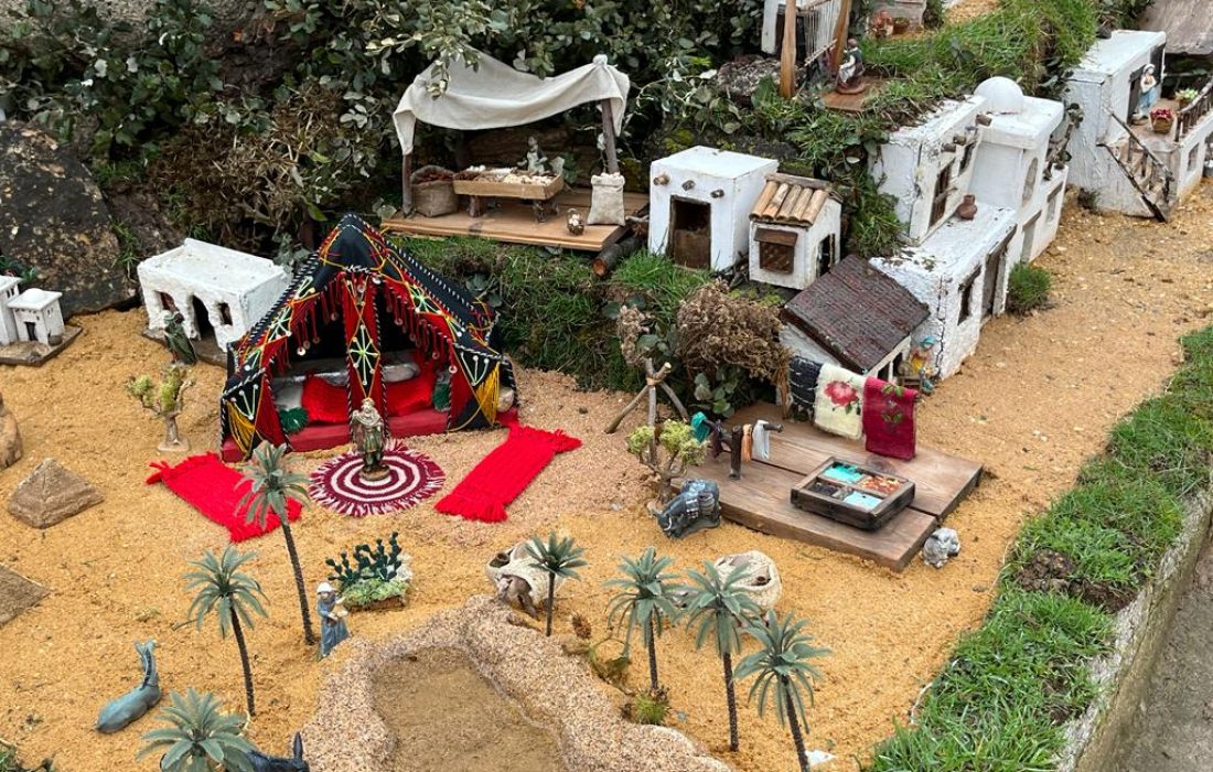 Belen en Monteagudo de las vicarías. tursoria