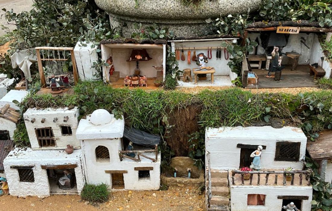 Belen en Monteagudo de las vicarías. tursoria