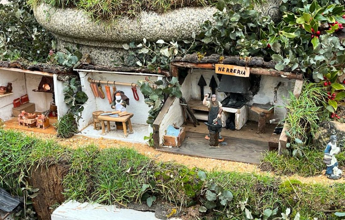 Belen en Monteagudo de las vicarías. tursoria