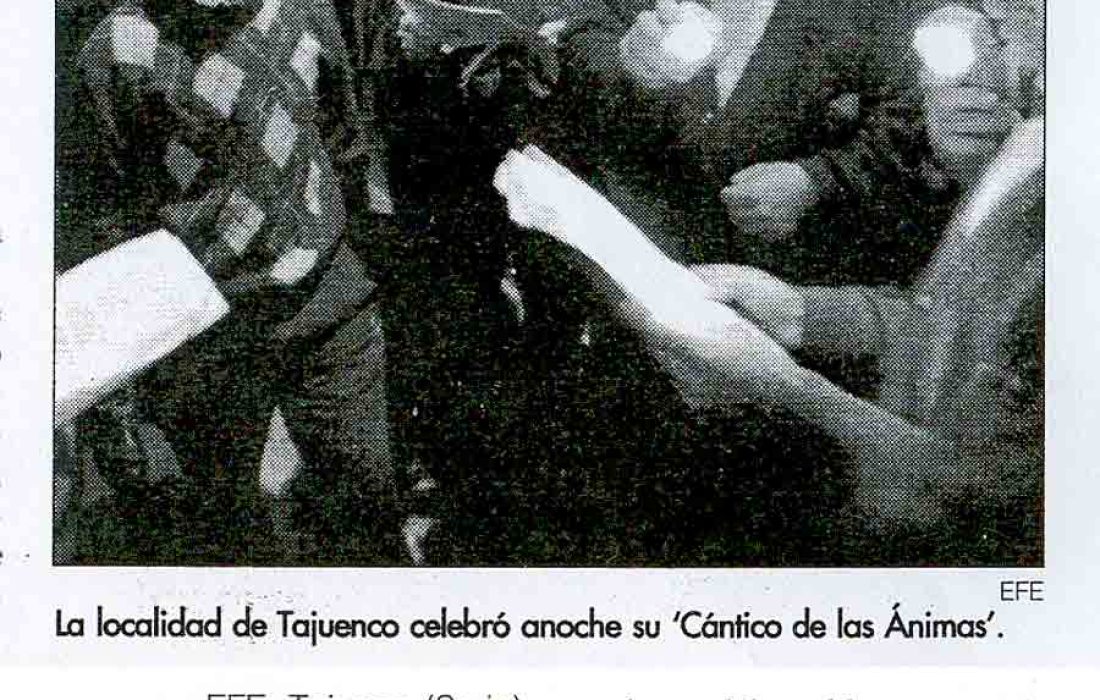 los canticos de las animas en Tajueco. Tursoria