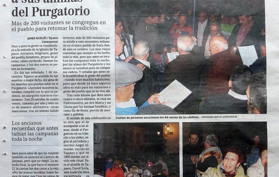 los canticos de las animas en Tajueco. Tursoria